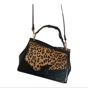 Leopard Satchel Purse